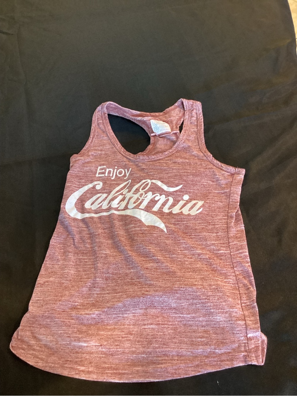 Enjoy California' ,Racerback Tank,Size Small - Picture 2 of 7